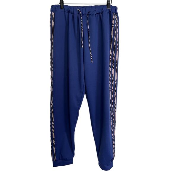 Purple Side Stripe Pull On Style Jogger Size XL - Picture 1 of 6